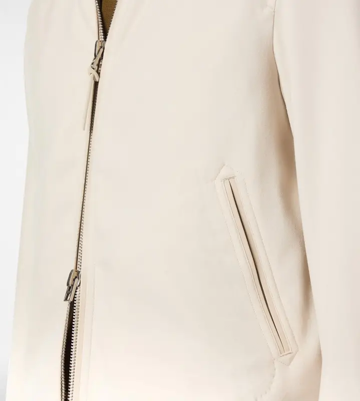 WOOL CASHMERE SILK REPS HARRINGTON IVORY online